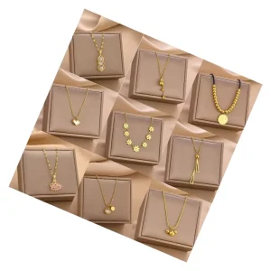 Women’s Stainless Steel Zircon Pendant Necklace
