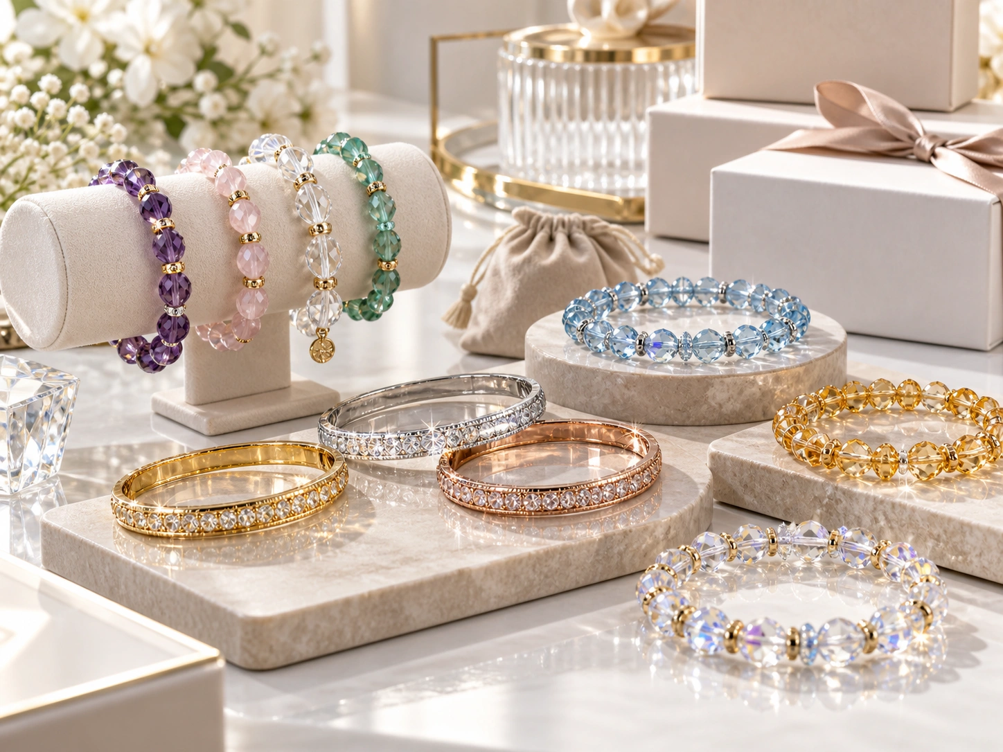 Crystal Bracelets Bangles