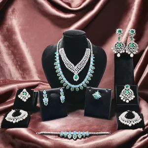 Custom Colorful Necklace, Earring and Bracelet Jewelry Set