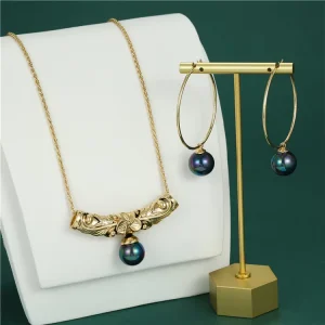 Flower Pearl Fashion Jewelry Set, High-Quality Design Party-Wear Fashion Jewelry Collection