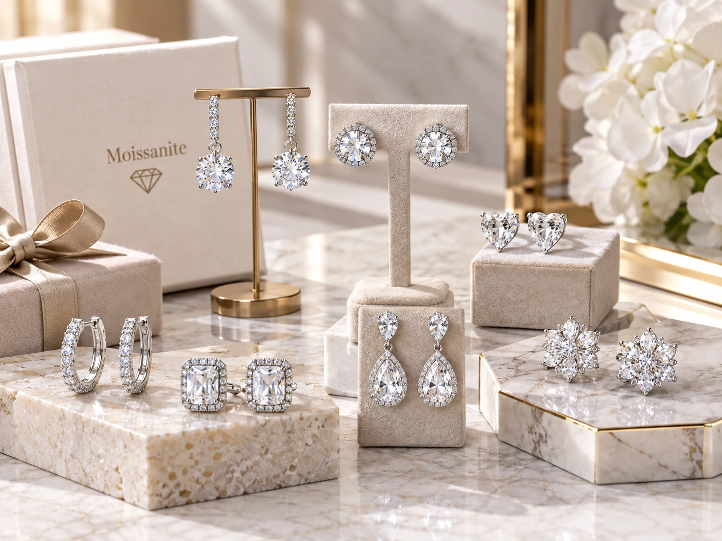 Moissanite Earrings